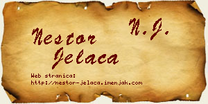 Nestor Jelača vizit kartica